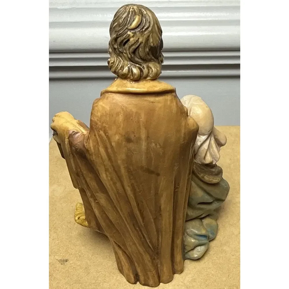 Vintage Fontanini Holy Family Nativity Figurine Italy 5” Mary Joseph Jesus